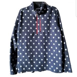 Duluth Trading Co. Men's Blue and White Star Hoodie XL x large
